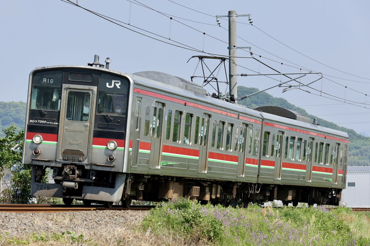 JR四国 高松運転所 7200系 R19編成