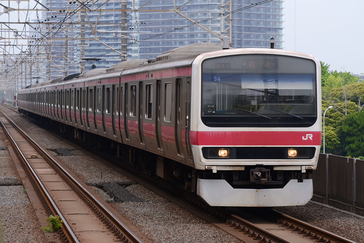 JR東日本 京葉車両センター 209系 ケヨ34編成