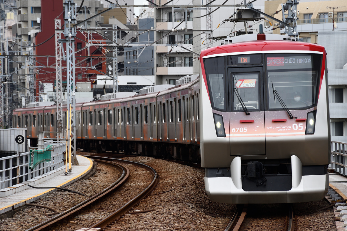 東急電鉄 長津田検車区 6000系 6105F