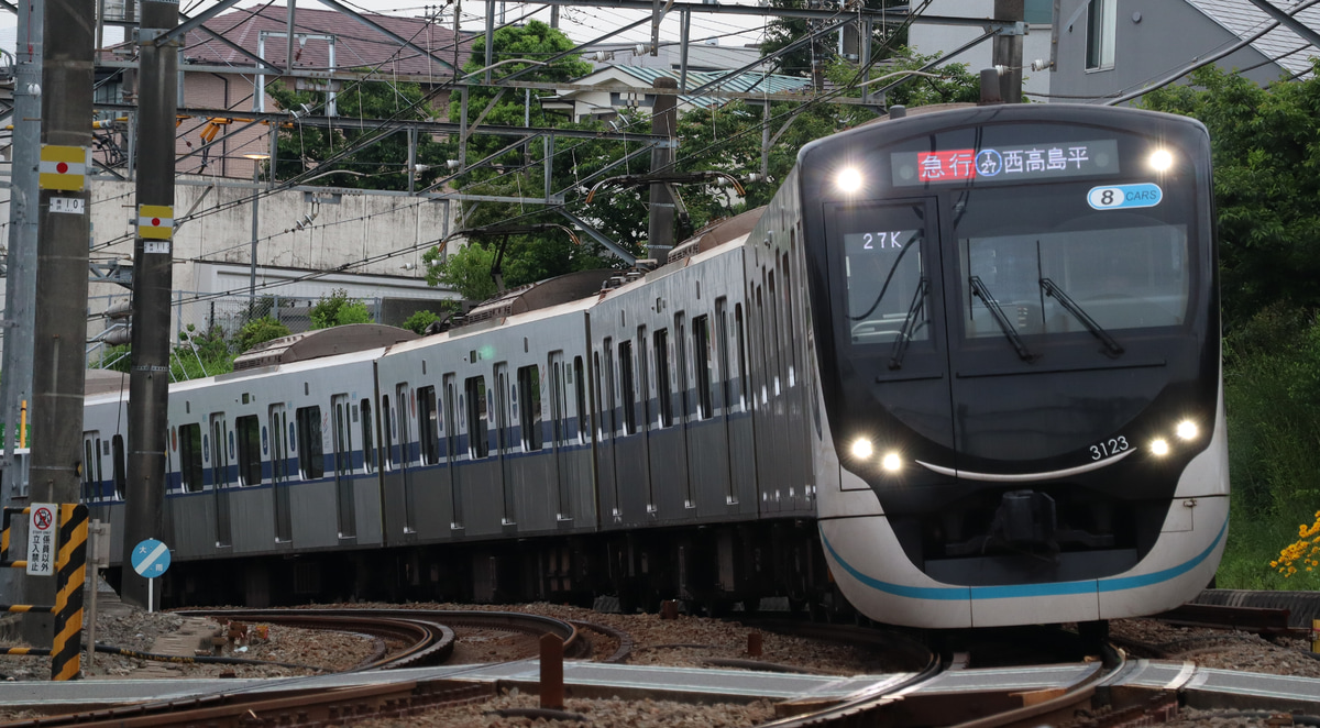 東急電鉄 元住吉検車区 3020系 3123F