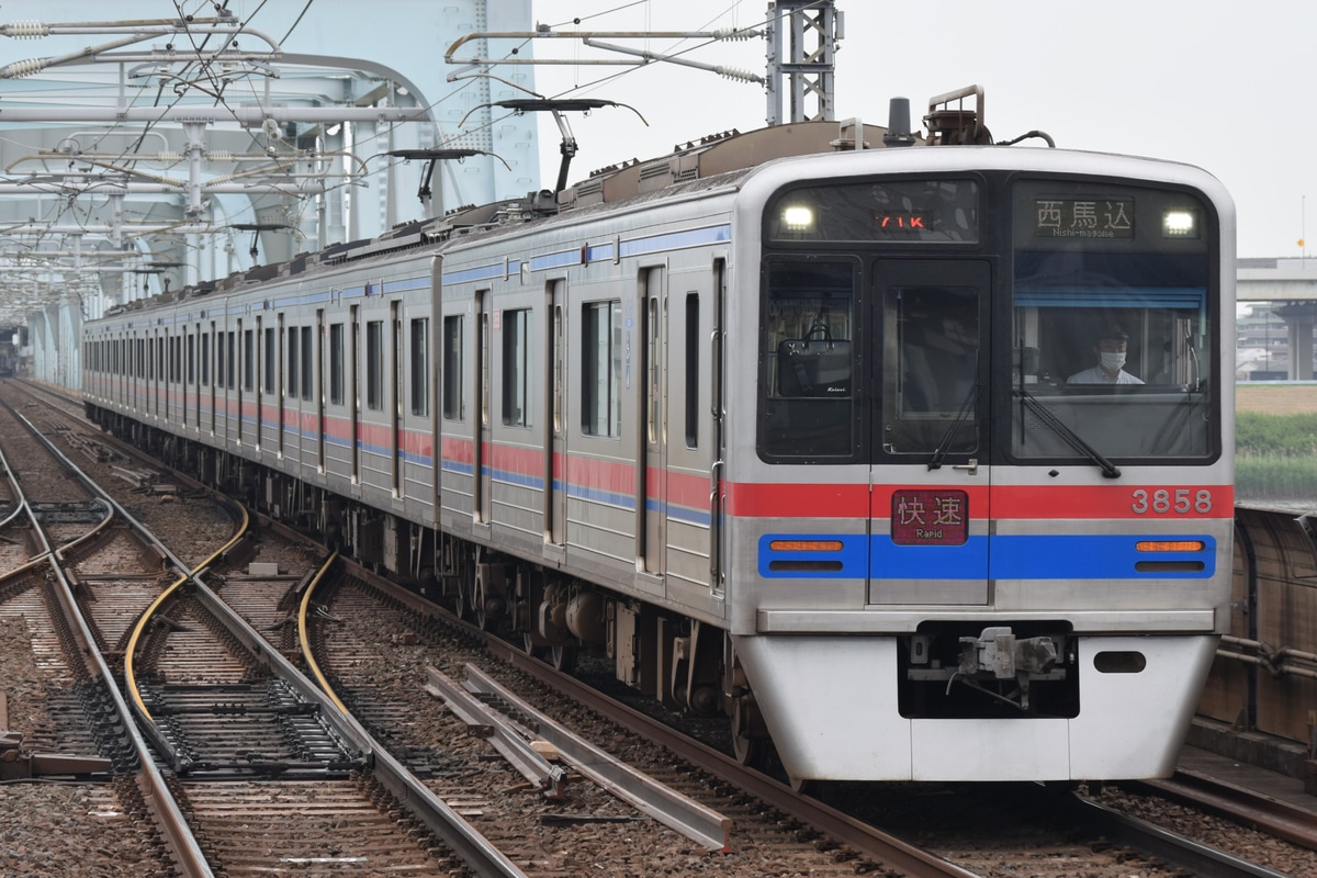 京成電鉄 宗吾車両基地 3700形 3858編成