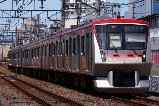 長津田検車区6000系6106Fを九品仏～自由が丘間で撮影した写真