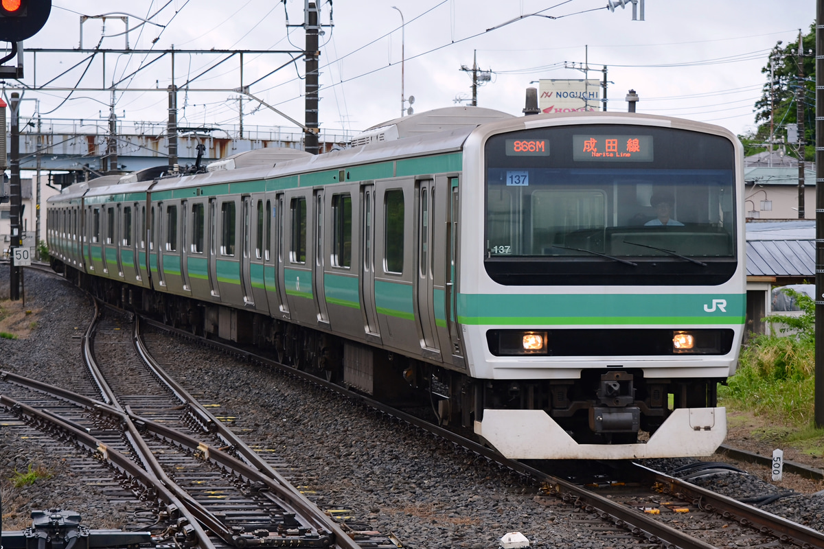 JR東日本 松戸車両センター本区 E231系 マト137編成