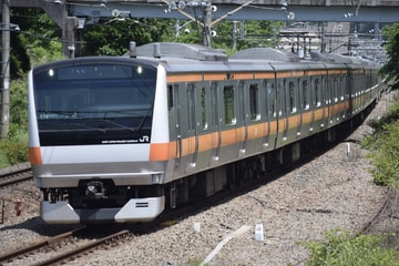 JR東日本E233系トタT18編成を鳥沢～猿橋間で撮影した画像