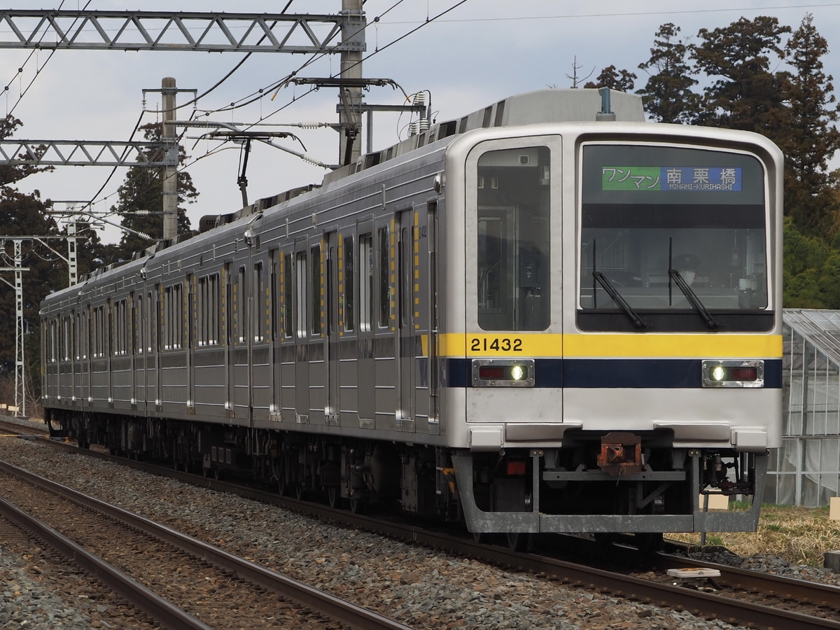東武鉄道 南栗橋車両管区新栃木出張所 20400系 21432F