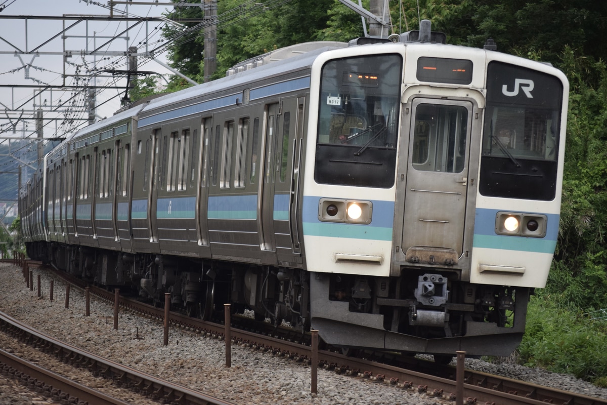 JR東日本 長野総合車両センター 211系 ナノN317編成