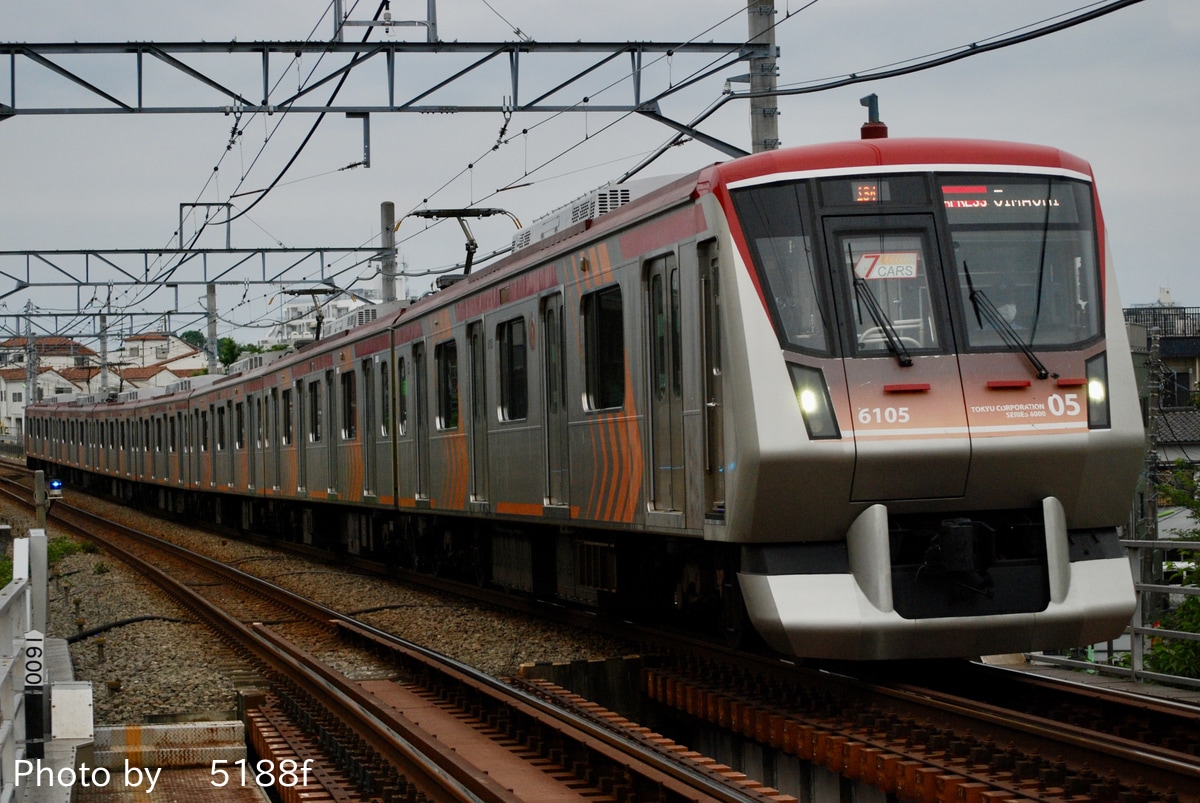 東急電鉄 長津田検車区 6000系 6105F