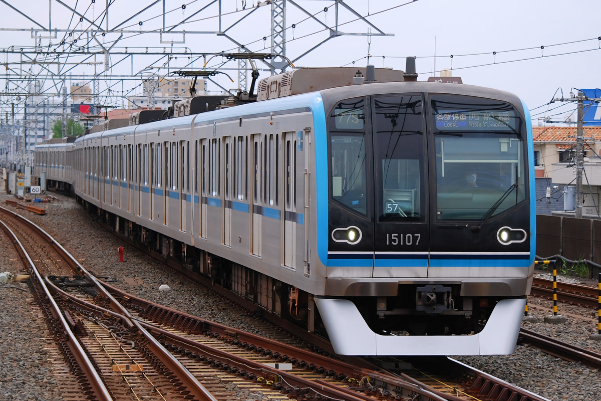 東京メトロ 深川検車区 15000系 15107F