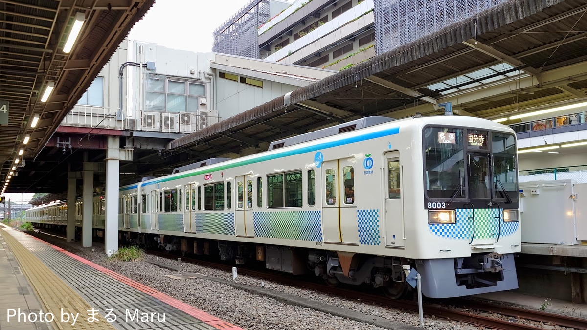 西武鉄道 玉川上水車両管理所 8000系 8103編成