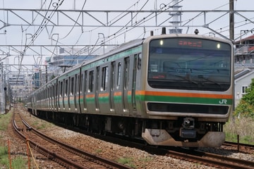 JR東日本E231系U521編成を大船～藤沢間で撮影した画像