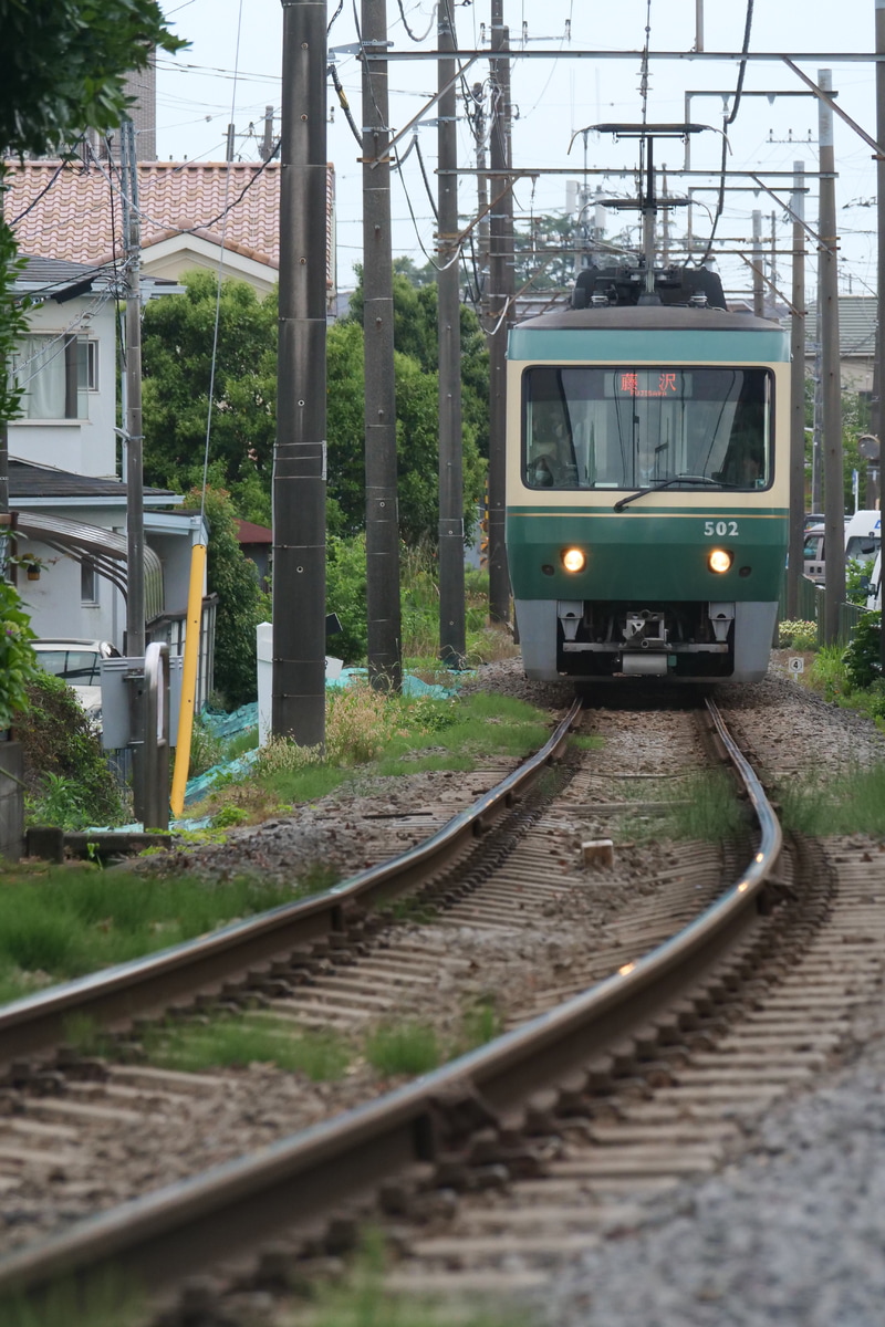 江ノ島電鉄 極楽寺検車区 500形 502F