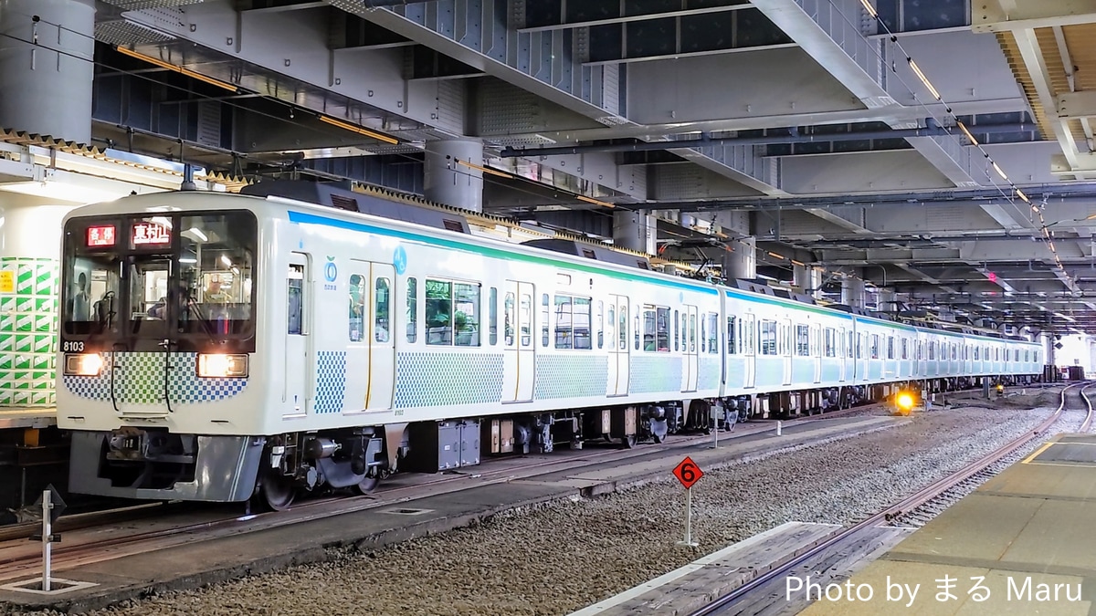 西武鉄道 玉川上水車両管理所 8000系 8103編成