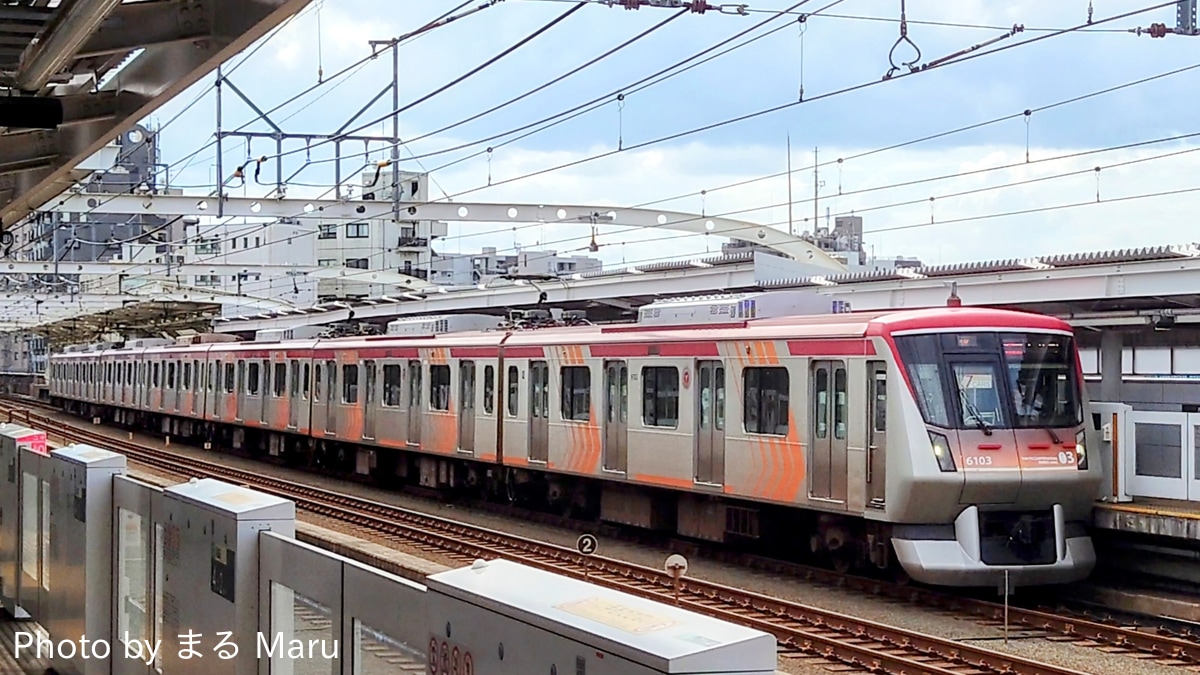 東急電鉄 長津田検車区 6000系 6103編成