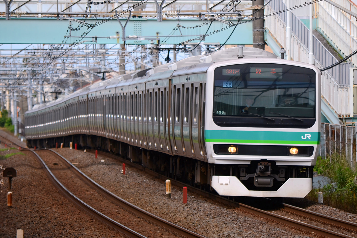 JR東日本 松戸車両センター本区 E231系 マト126編成