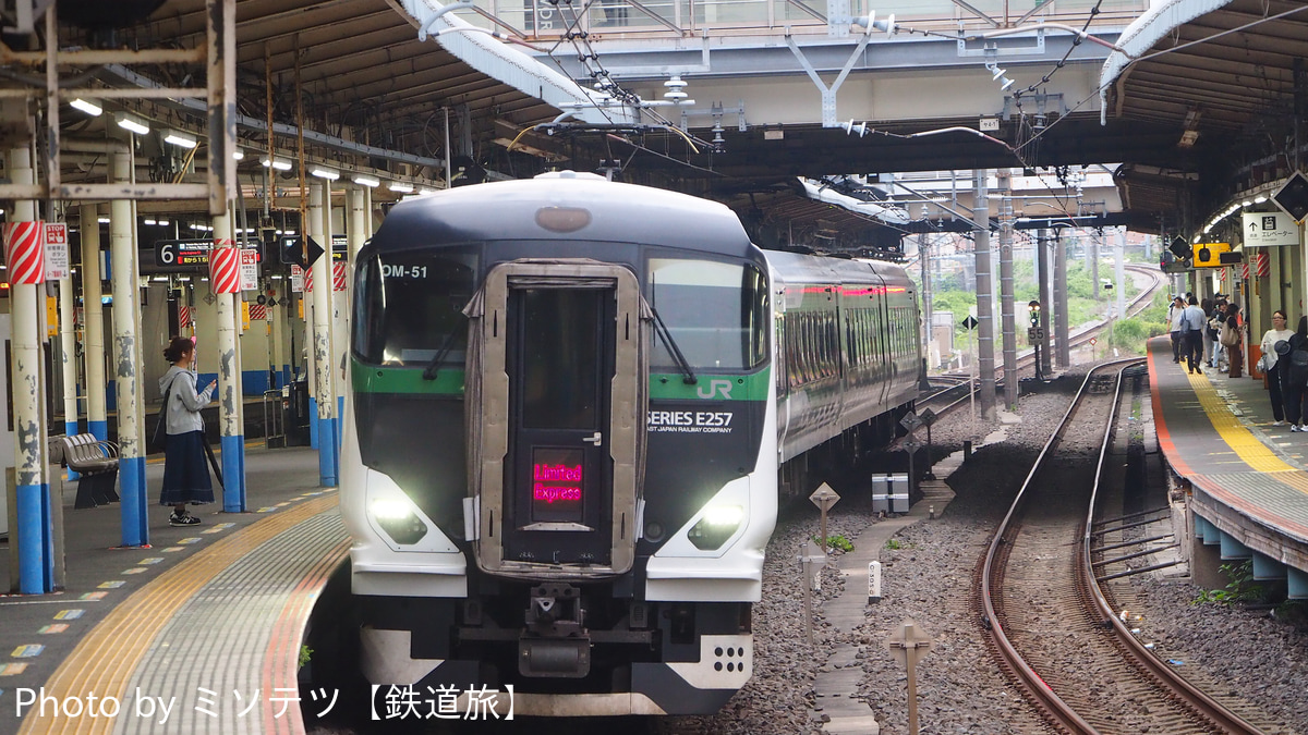 JR東日本 大宮総合車両センター東大宮センター E257系 オオOM-51編成