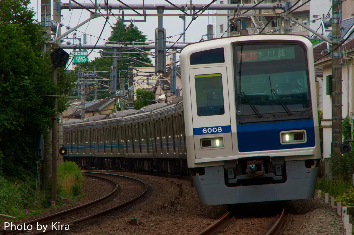 西武鉄道 玉川上水車両基地 6000系 6108F