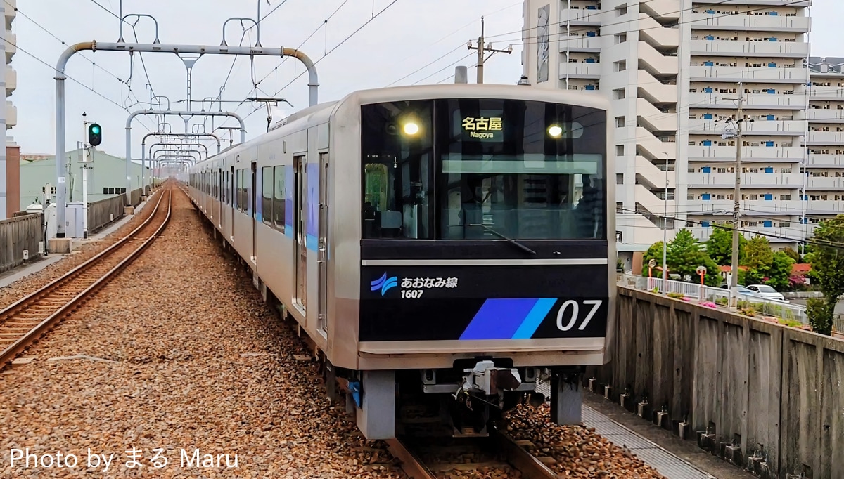名古屋臨海高速鉄道 潮凪車庫 1000形 07編成