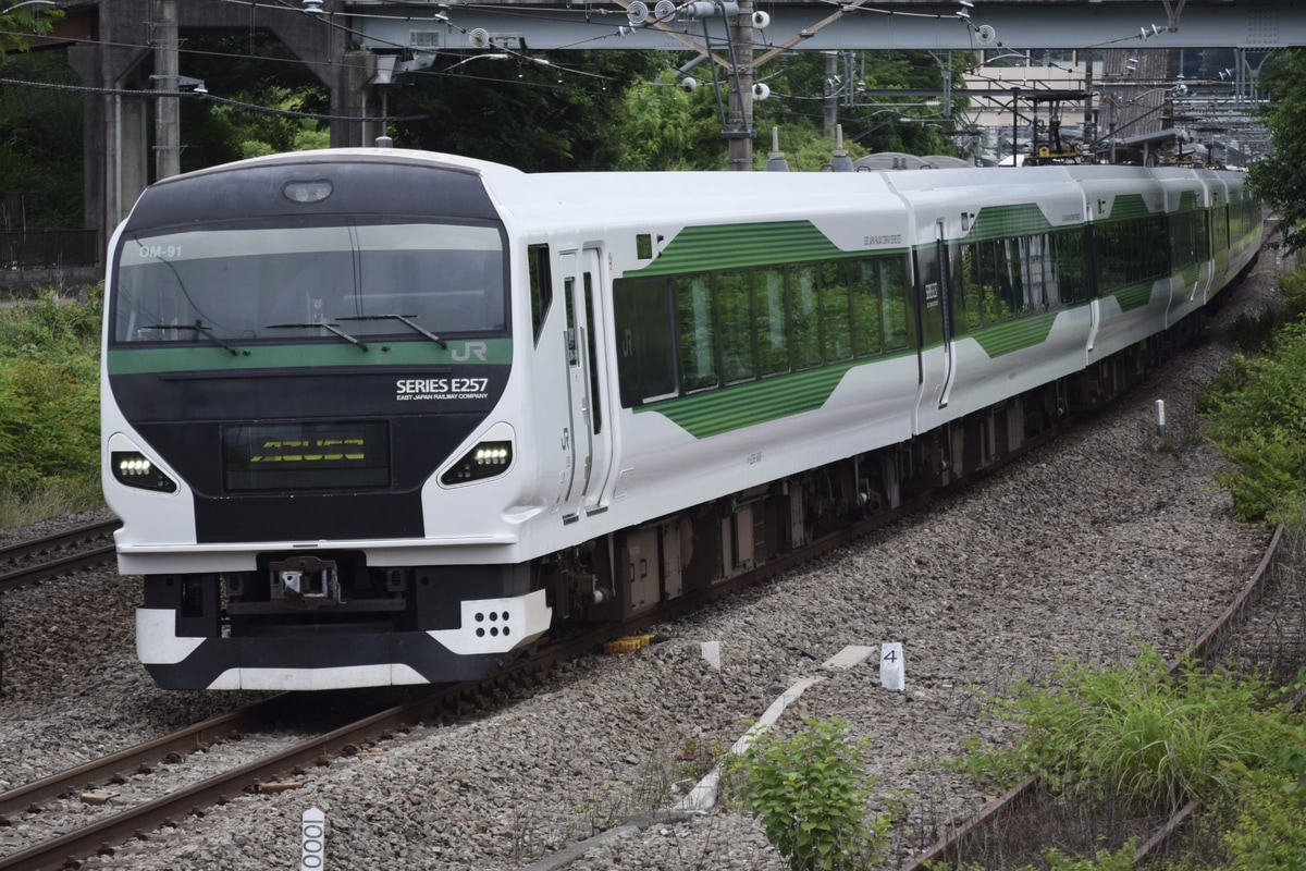 JR東日本 大宮総合車両センター東大宮センター E257系 オオOM-91編成