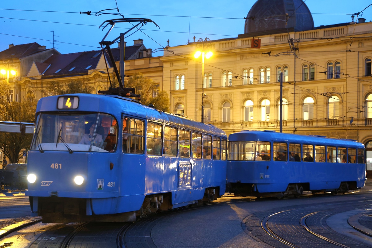 Zagreb tramway network  T4YU 481