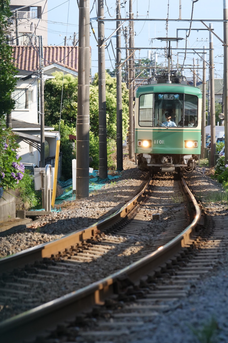 江ノ島電鉄 極楽寺検車区 1000形 1101F