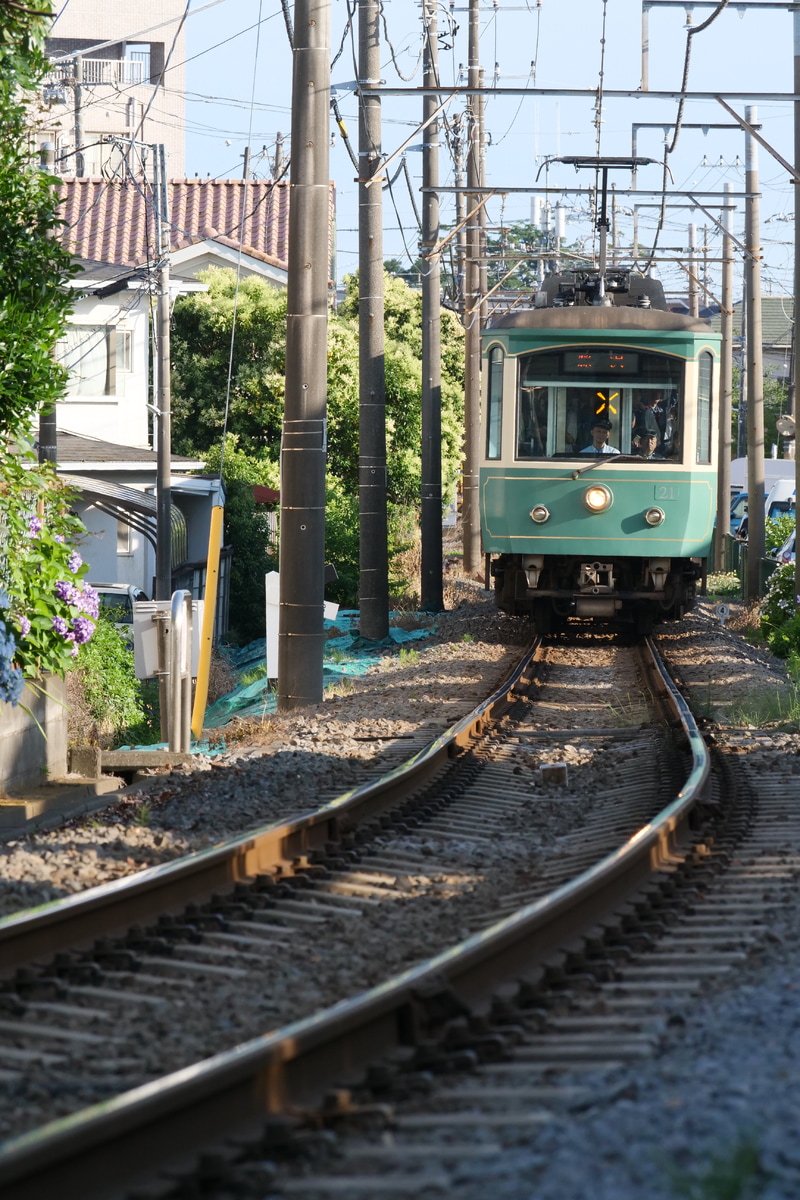 江ノ島電鉄 極楽寺検車区 20形 21F