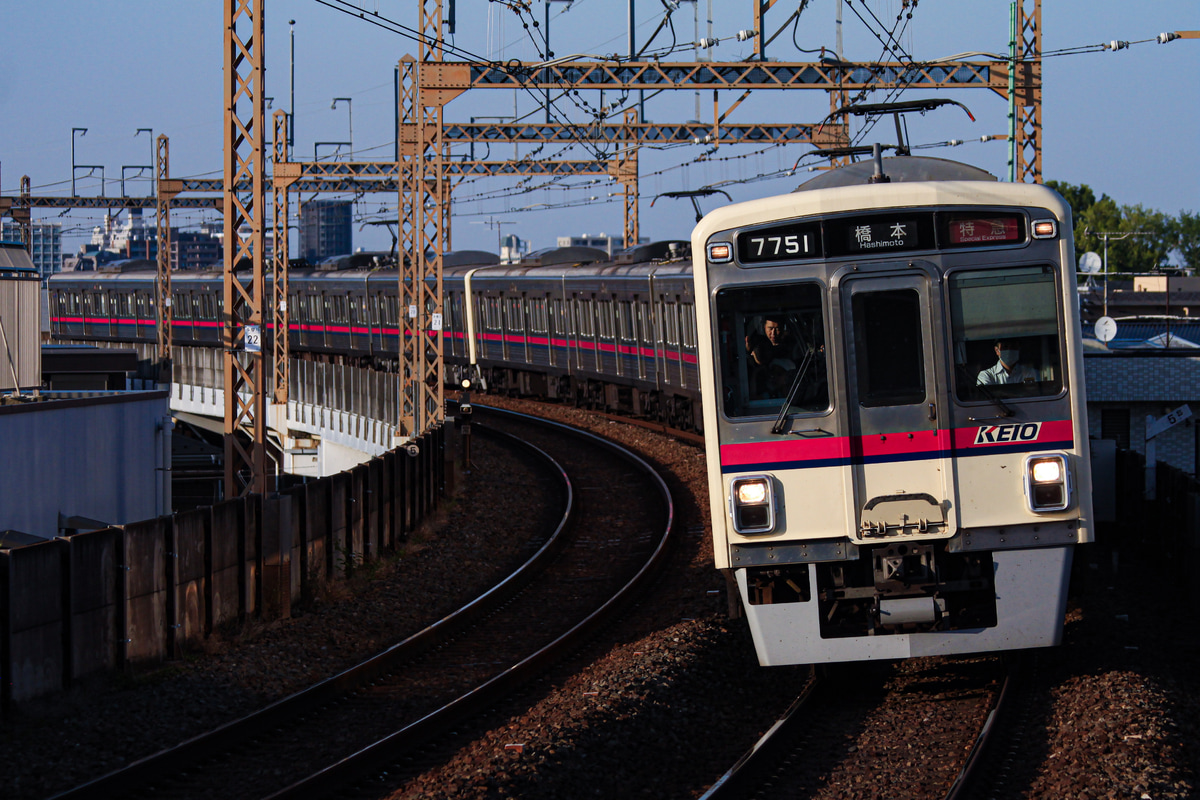 京王電鉄 若葉台工場 7000系 7701f