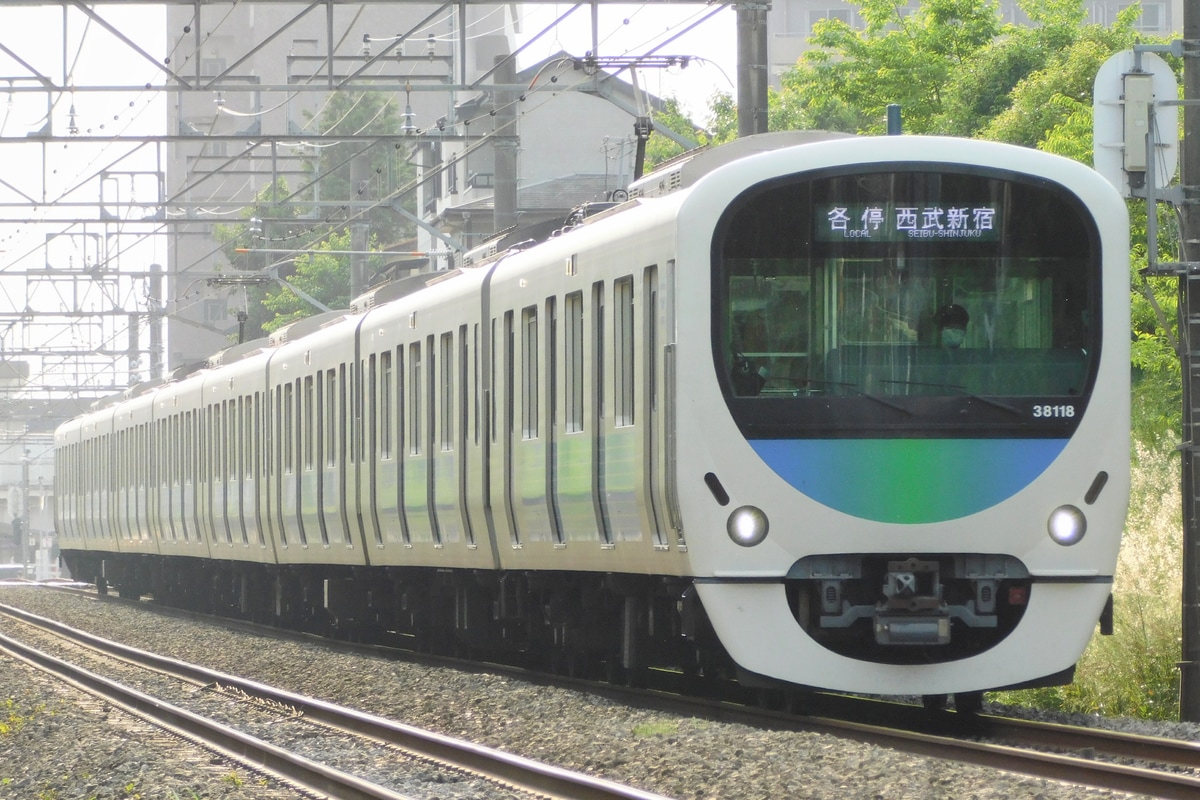 西武鉄道 南入曽車両基地 30000系 38118F