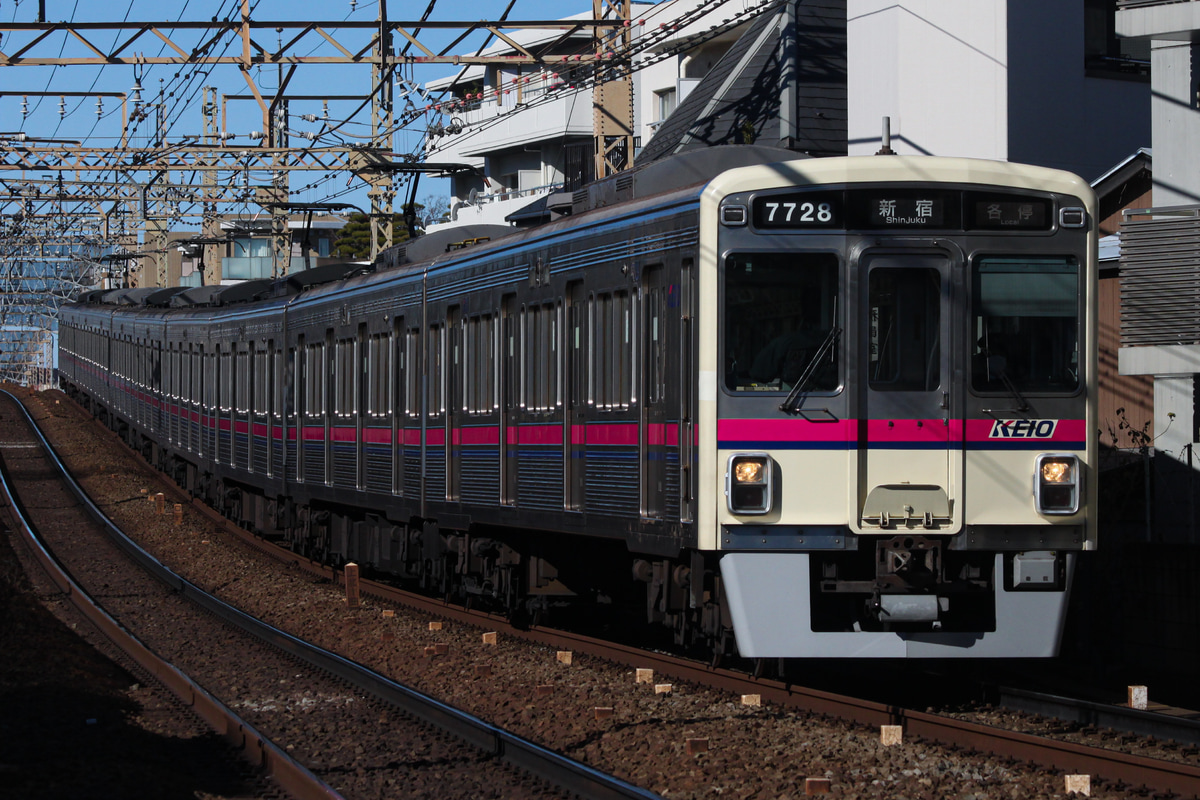 京王電鉄 若葉台検車区 7000系 7728f