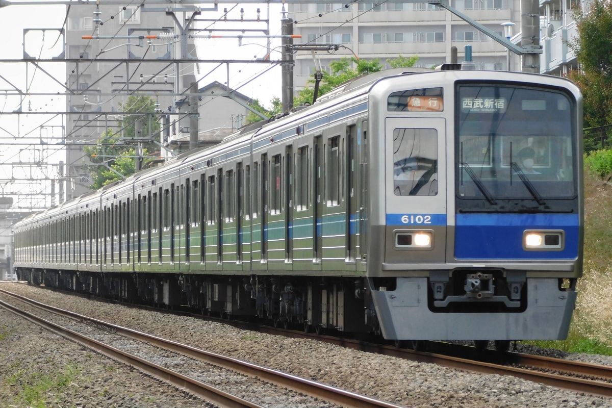 西武鉄道 玉川上水車両基地 6000系 6102F