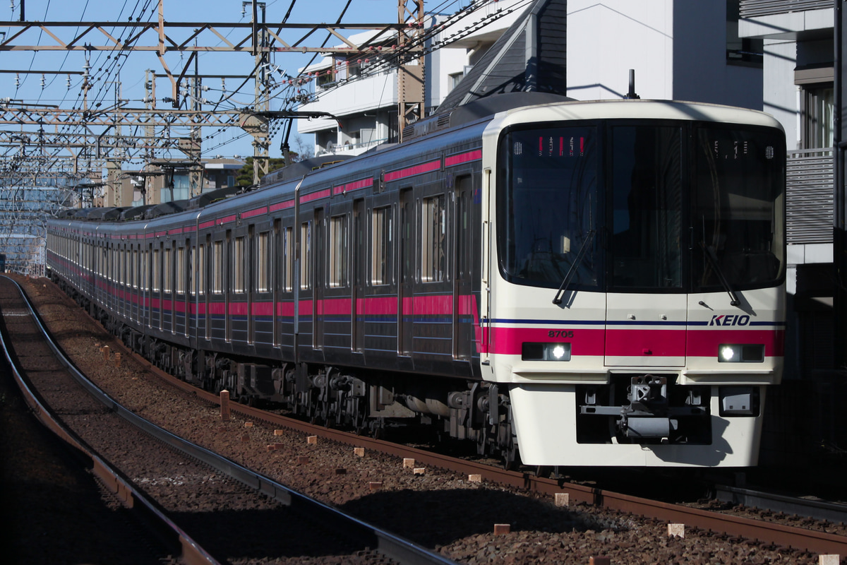 京王電鉄 若葉台検車区 8000系 8705f
