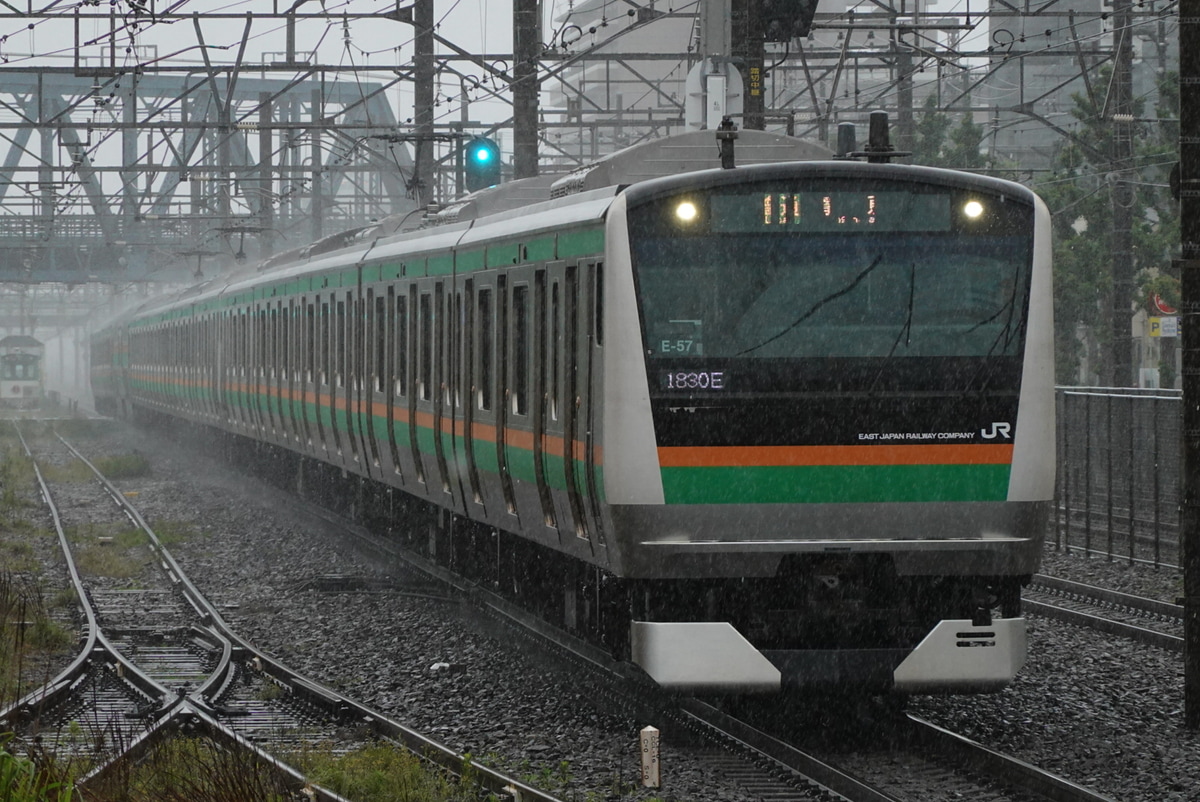 JR東日本 国府津車両センター E233系 E-57編成