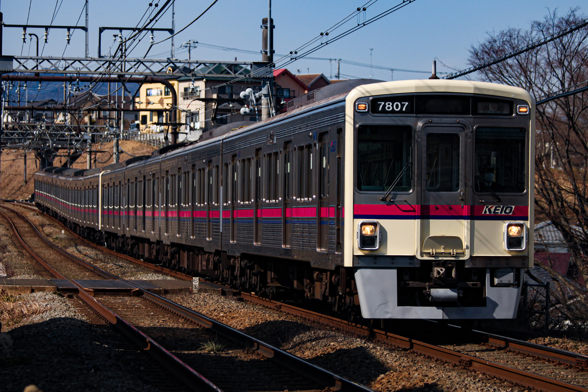 京王電鉄 若葉台検車区 7000系 7807f