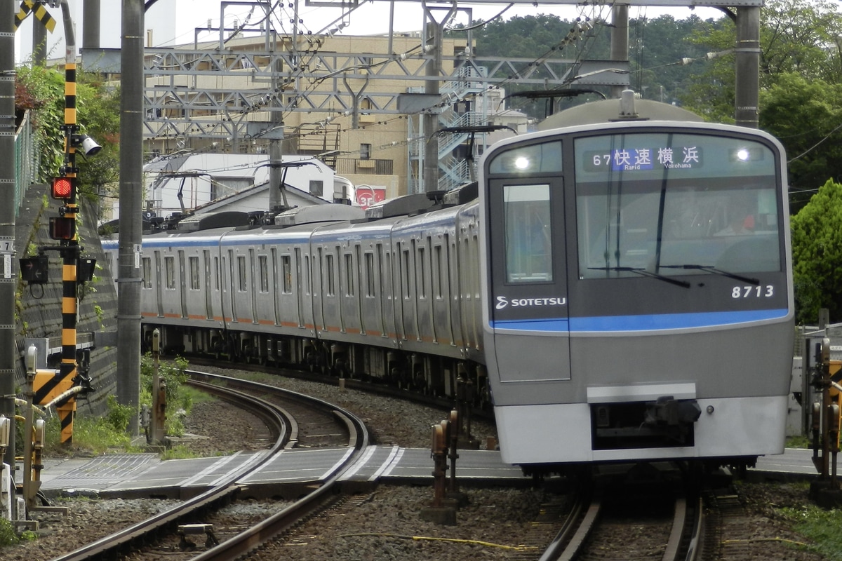 相模鉄道 かしわ台車両センター 8000系 8713f