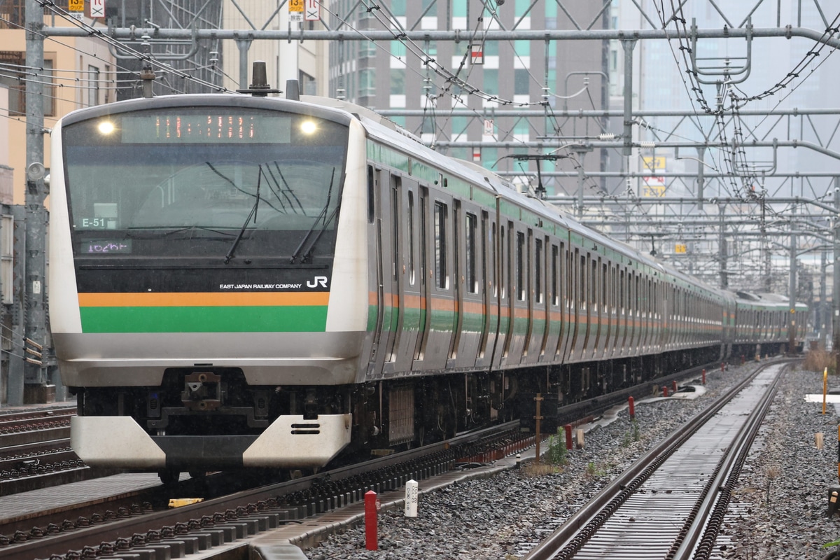 JR東日本 国府津車両センター e233系 コツE-51編成