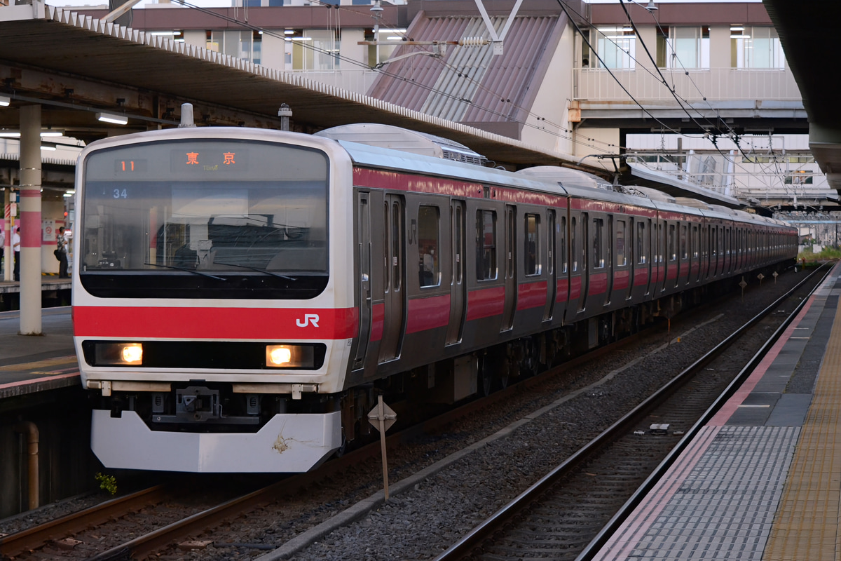 JR東日本 京葉車両センター 209系 ケヨ34編成