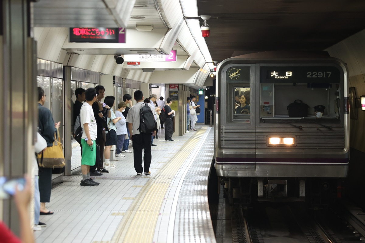 大阪市高速電気軌道 大日検車場 22系 22617F