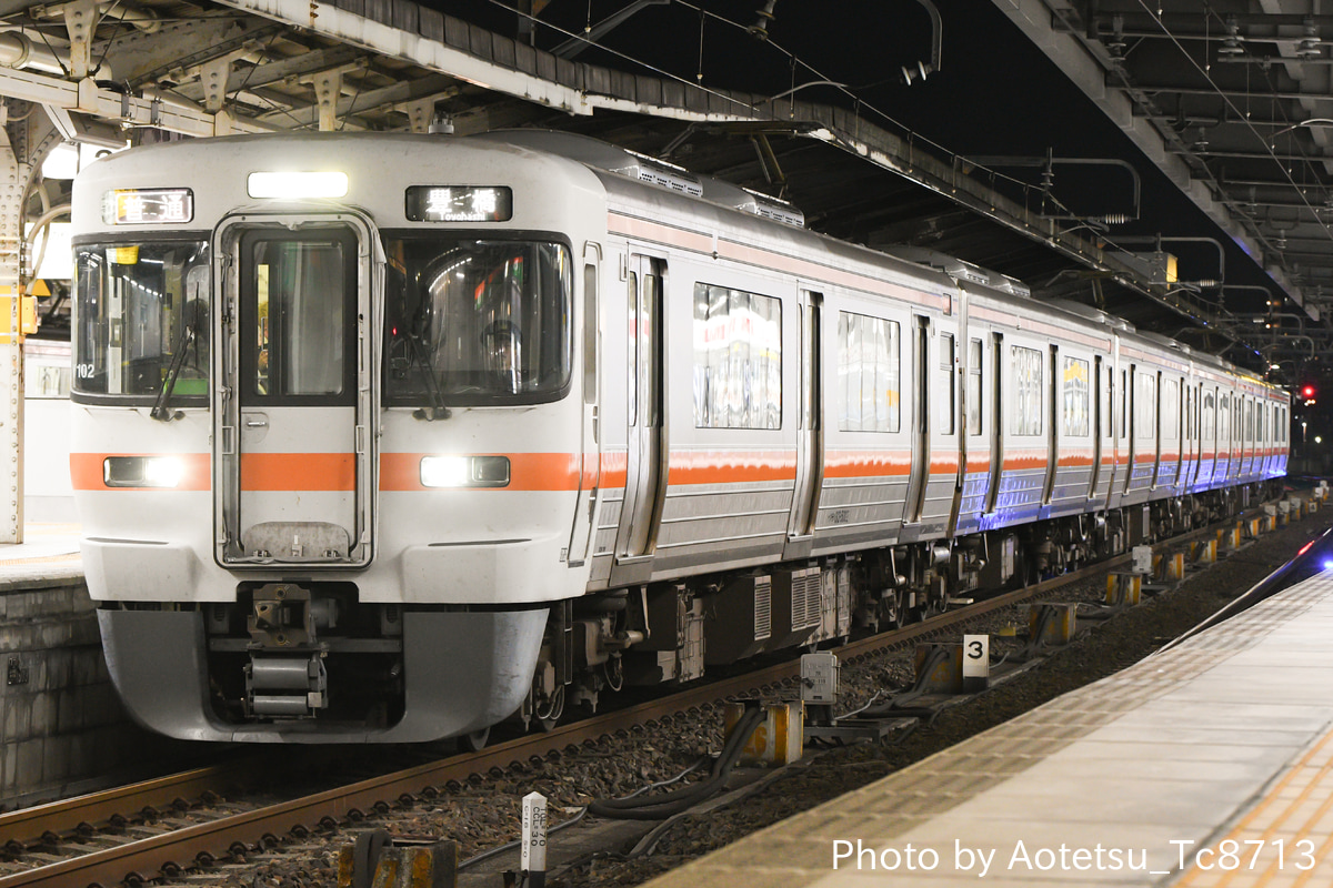 JR東海 大垣車両区 313系 Y102