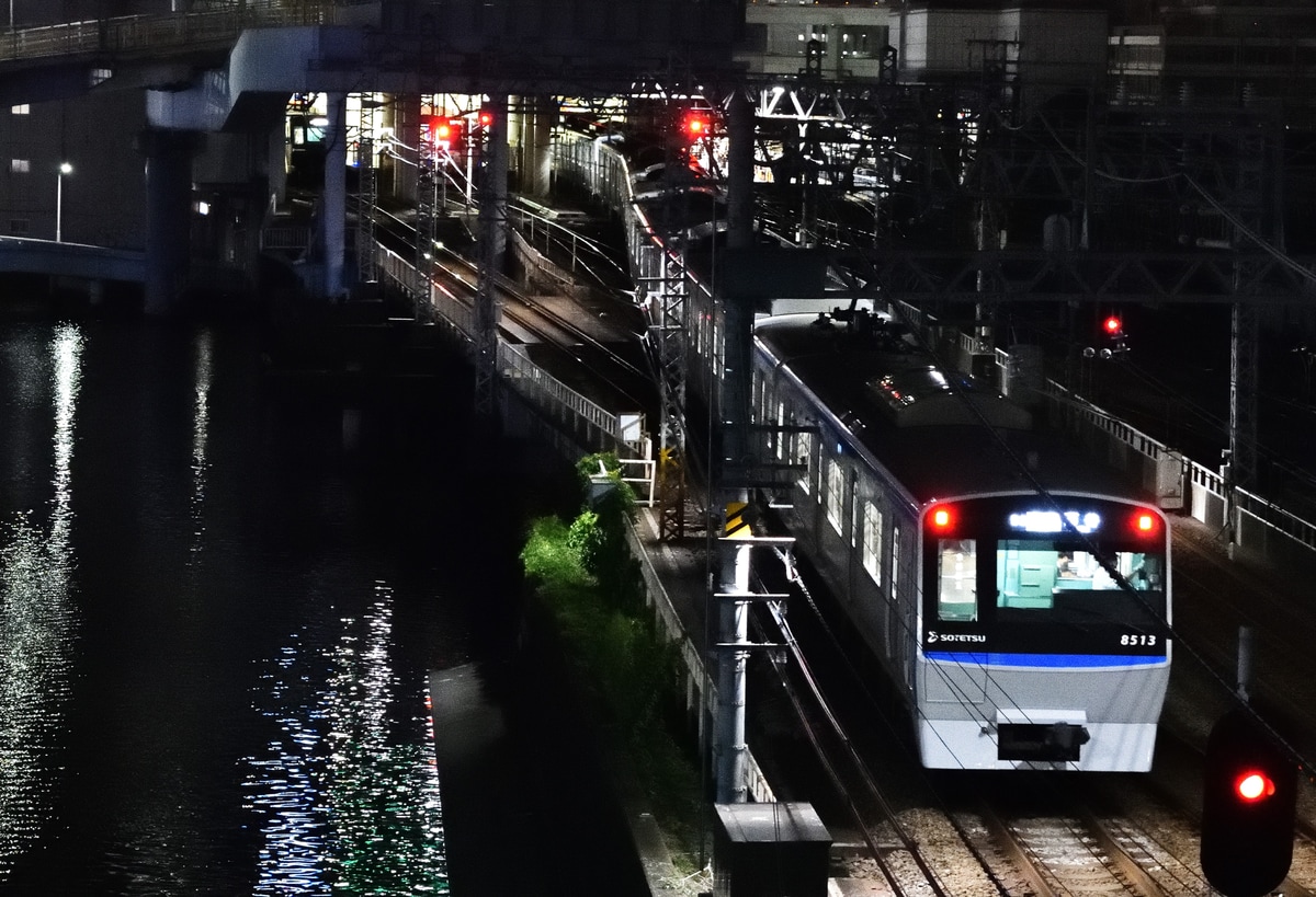相模鉄道 かしわ台車両センター 8000系 8713F