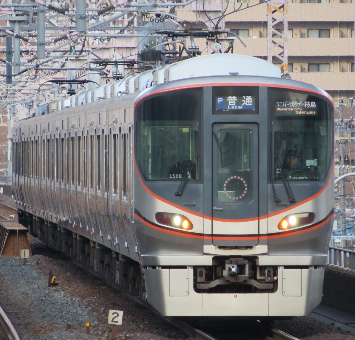 JR西日本 吹田総合車両所森ノ宮支所 323系 LS08編成