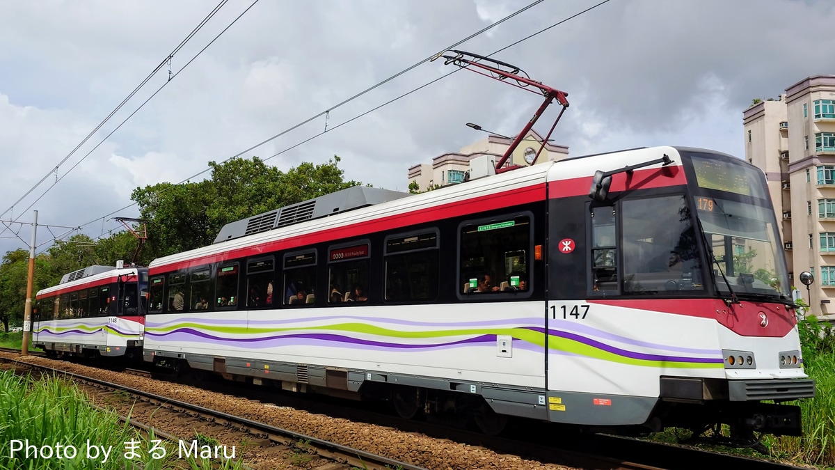 香港MTR 屯門車廠 軽鉄第5期 1147