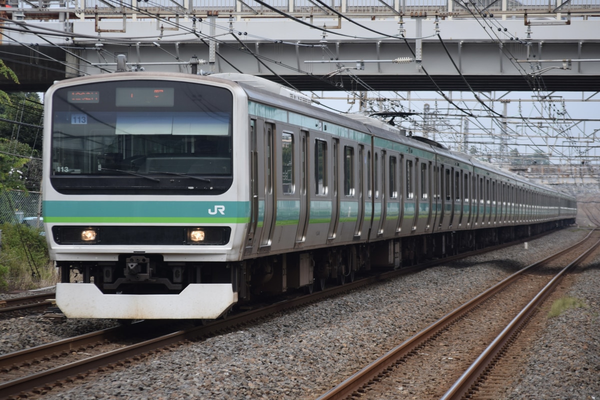 JR東日本 松戸車両センター本区 E231系 マト113編成