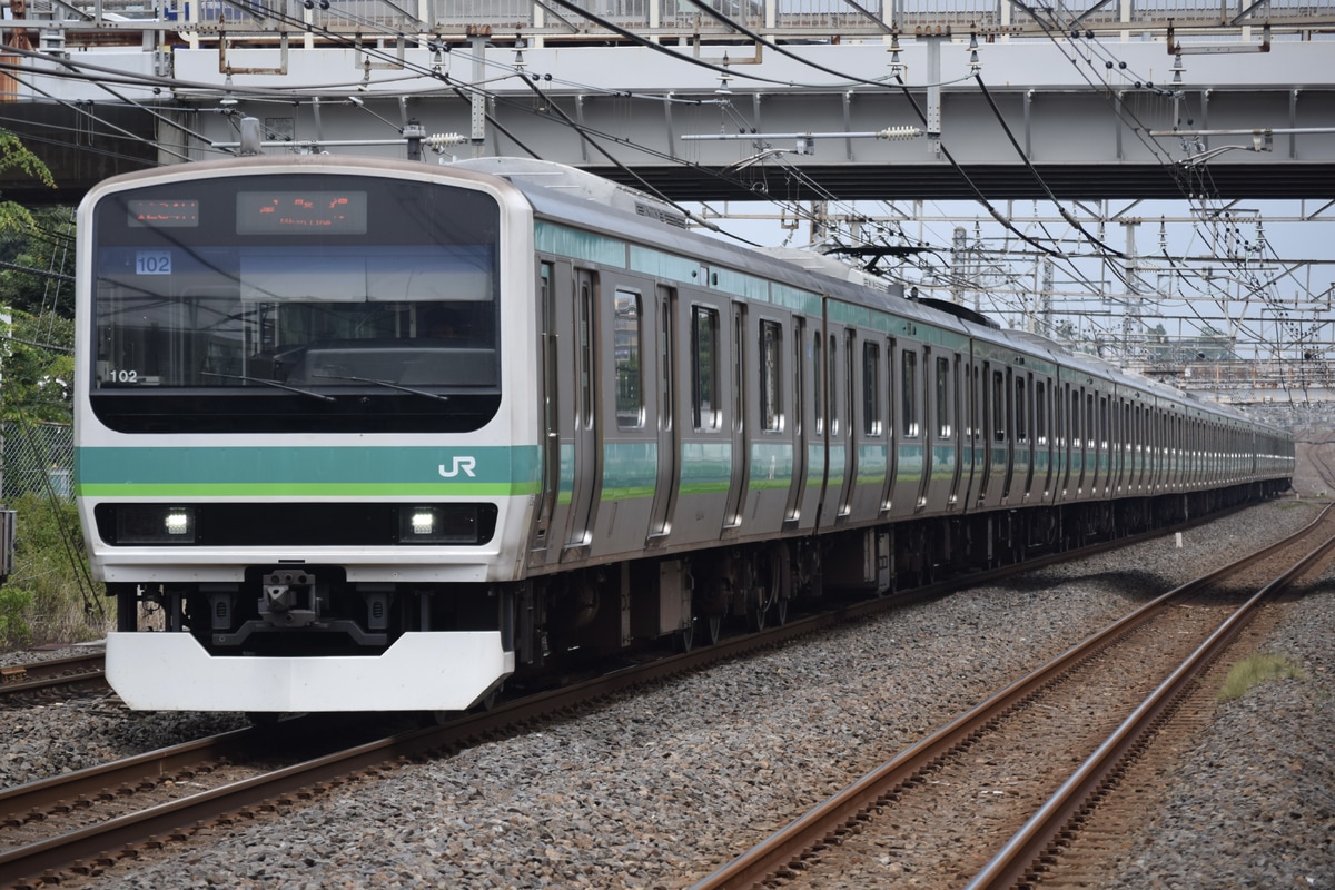 JR東日本 松戸車両センター本区 E231系 マト102編成