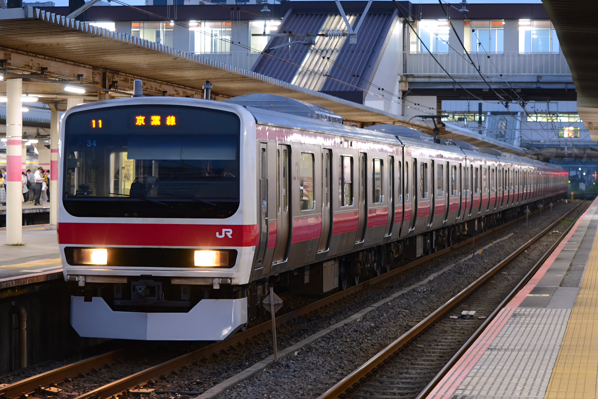 JR東日本 京葉車両センター 209系 ケヨ34編成