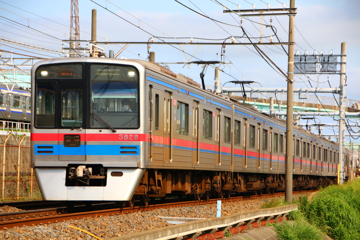 京成電鉄 宗吾車両基地 3700形 3828F