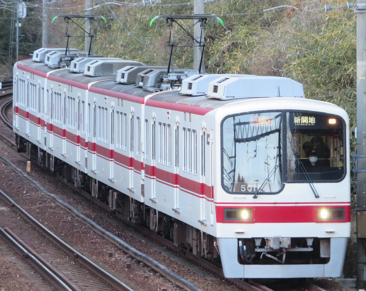 神戸電鉄 鈴蘭台車庫 5000系 5016F