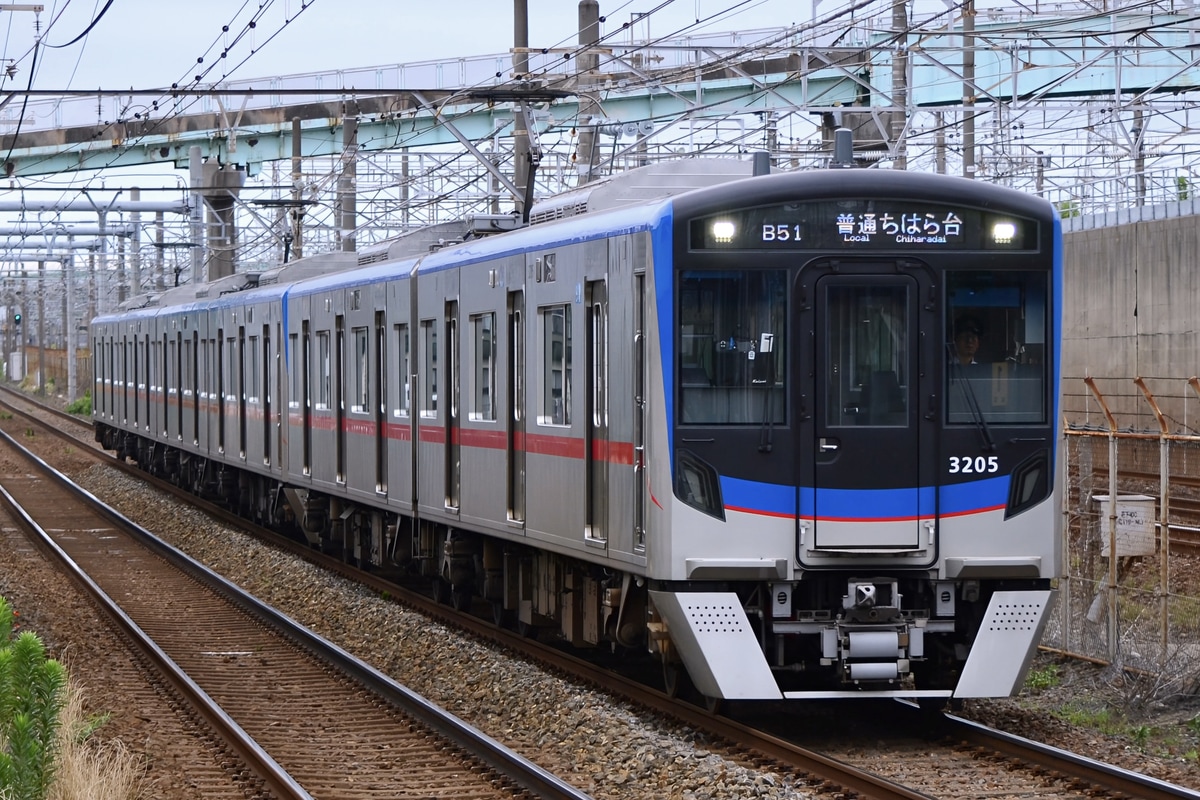 京成電鉄 宗吾車両基地 3200形 3204F
