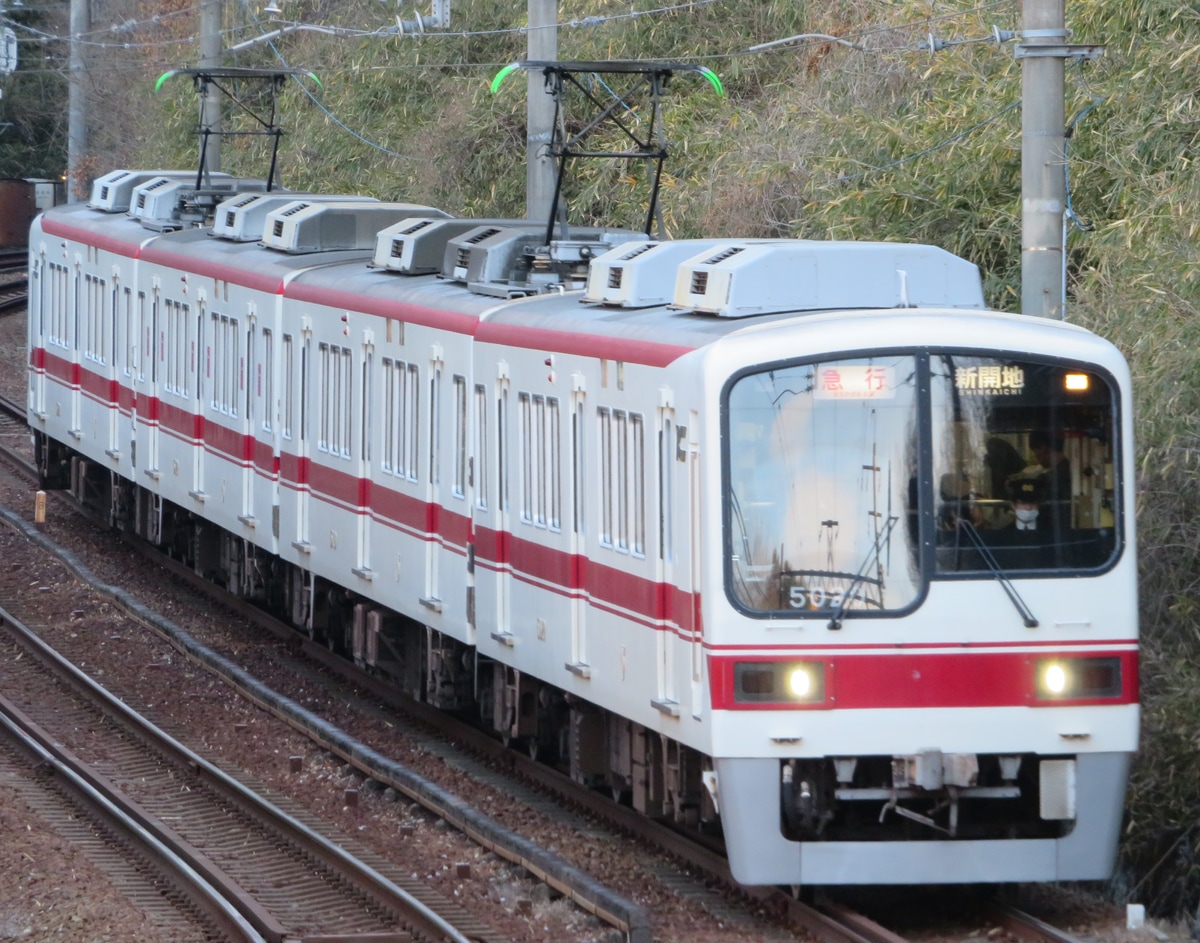 神戸電鉄 鈴蘭台車庫 5000系 5020F