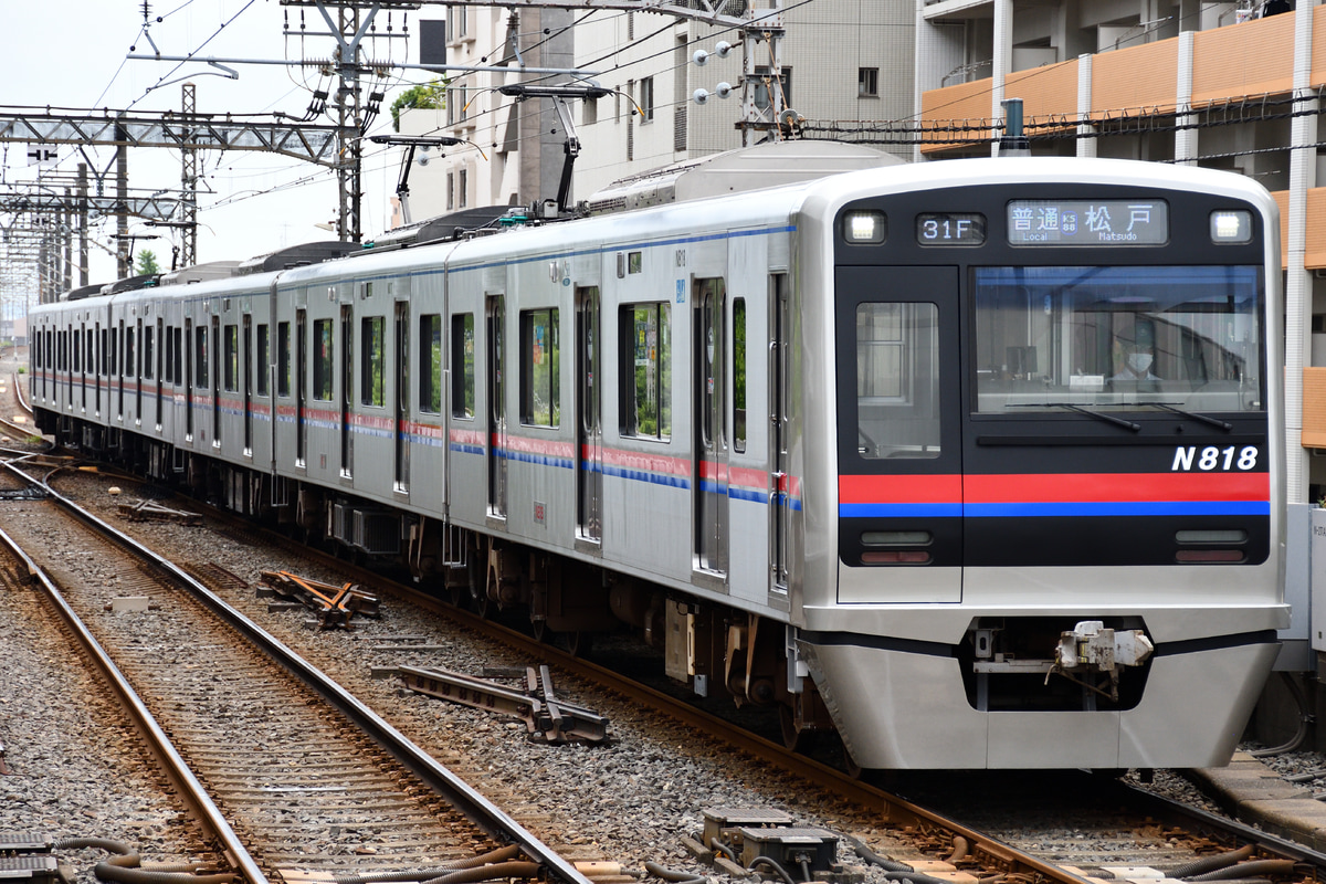 京成電鉄 くぬぎ山車両基地 N800形 N818F