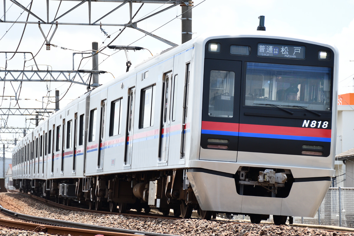 京成電鉄 くぬぎ山車両基地 N800形 N818F