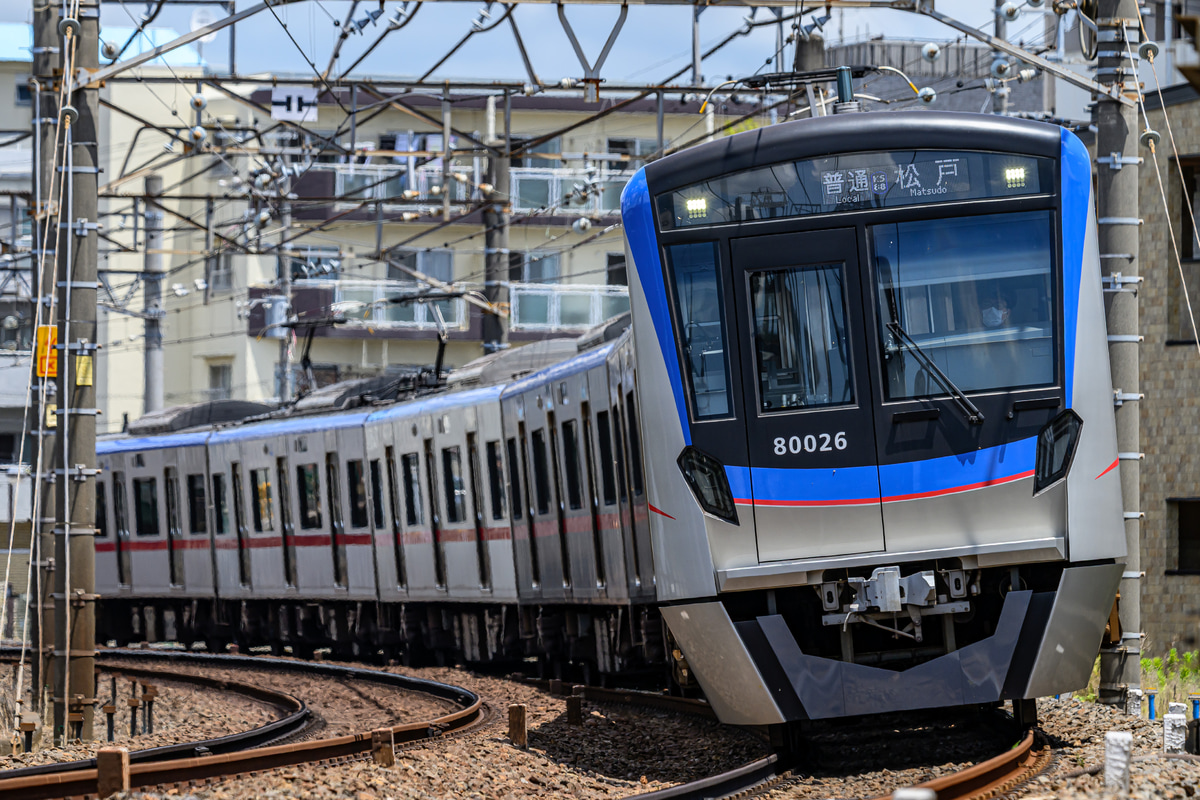 京成電鉄 くぬぎ山車両基地 80000形 80026F